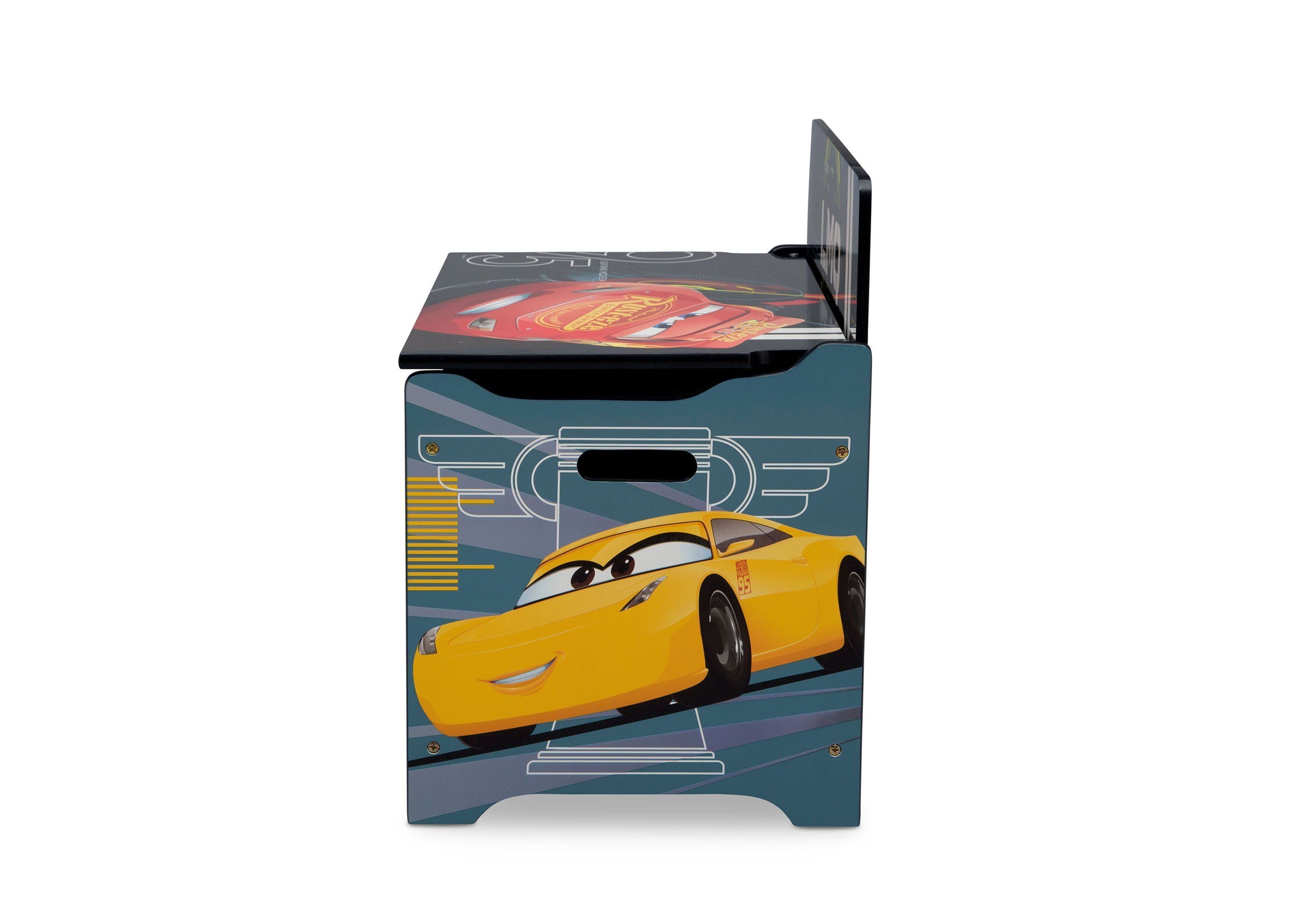Deluxe Toy Box for Kids - Organize and Store Cars, Trucks & Vehicles - Perfect for Playrooms, Bedrooms & Daycare Centers