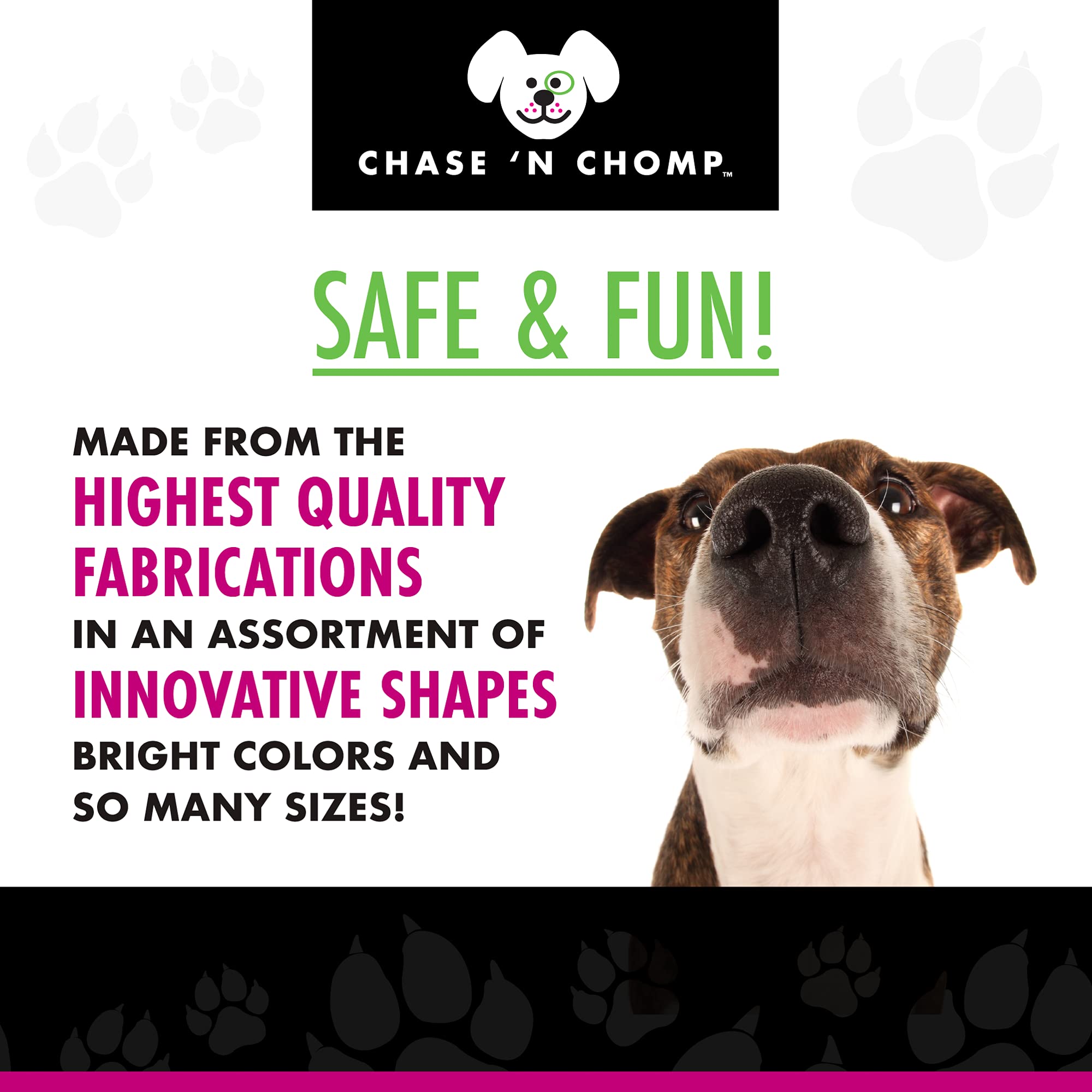 Chase 'n Chomp Squeaker Ball Dog Toy - 2.5
