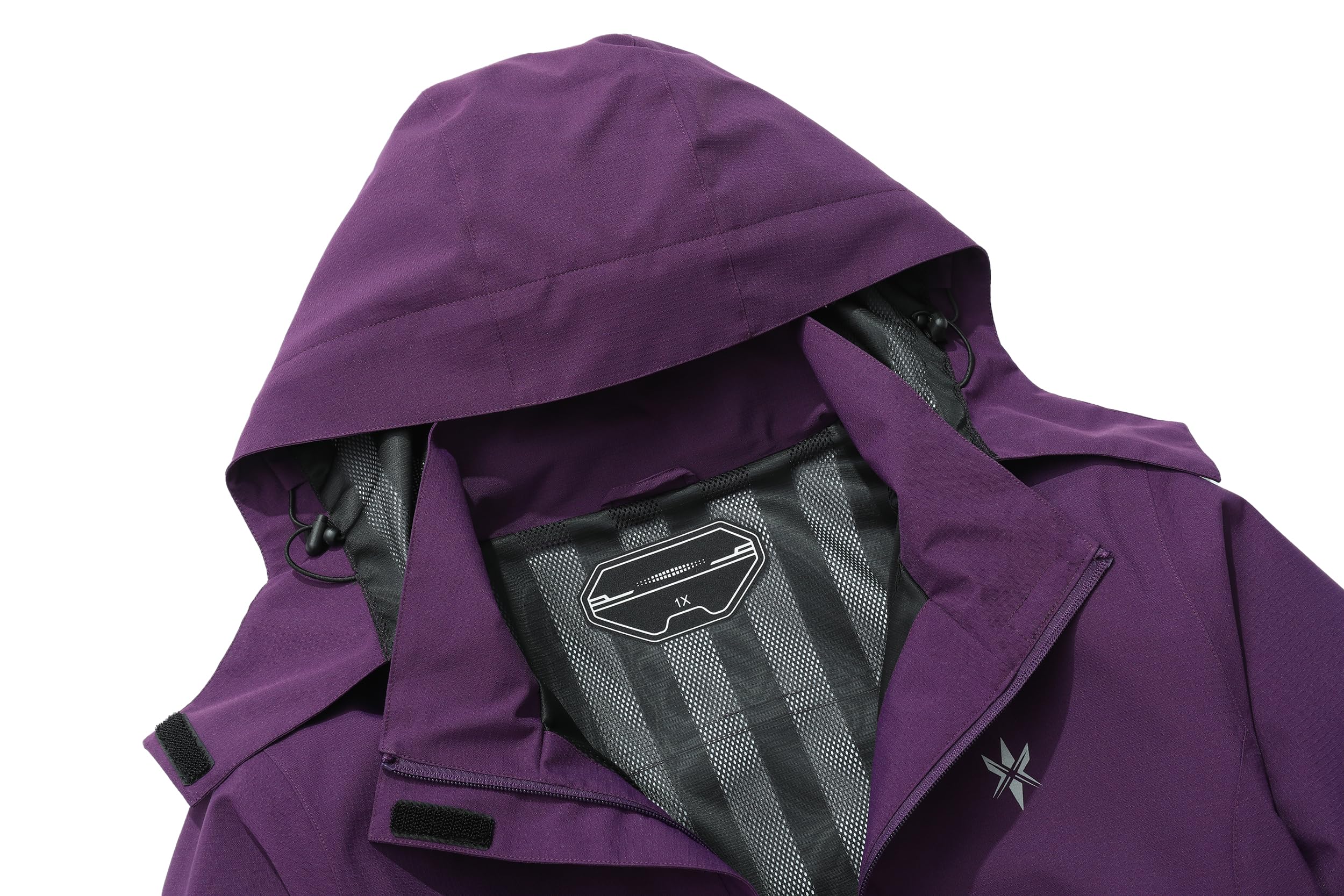 **KAIDER Women's Plus Size Lightweight Waterproof Hooded Rain Jacket - Windproof & Breathable Outdoor Jacket for Hiking, Travel & Commuting**    *(Perfect for Rainy Days, Camping, Walking Dogs & Everyday Wear)*