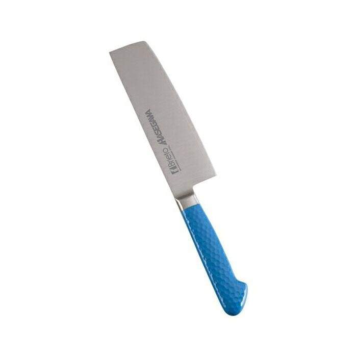 Premium Hasegawa Stainless Steel Nakiri Knife - Japanese Vegetable Knife with Antibacterial Coating | Professional Chef Knife for Chopping, Slicing Vegetables & Herbs | Ideal for Home Kitchen & Restaurant Use