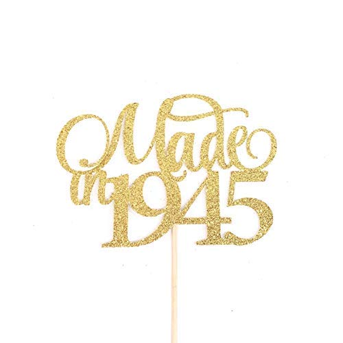 Vintage 1945 Cake Topper for Birthday, Anniversary & Wedding Cakes - Perfect for Celebrations, Parties & Special Occasions