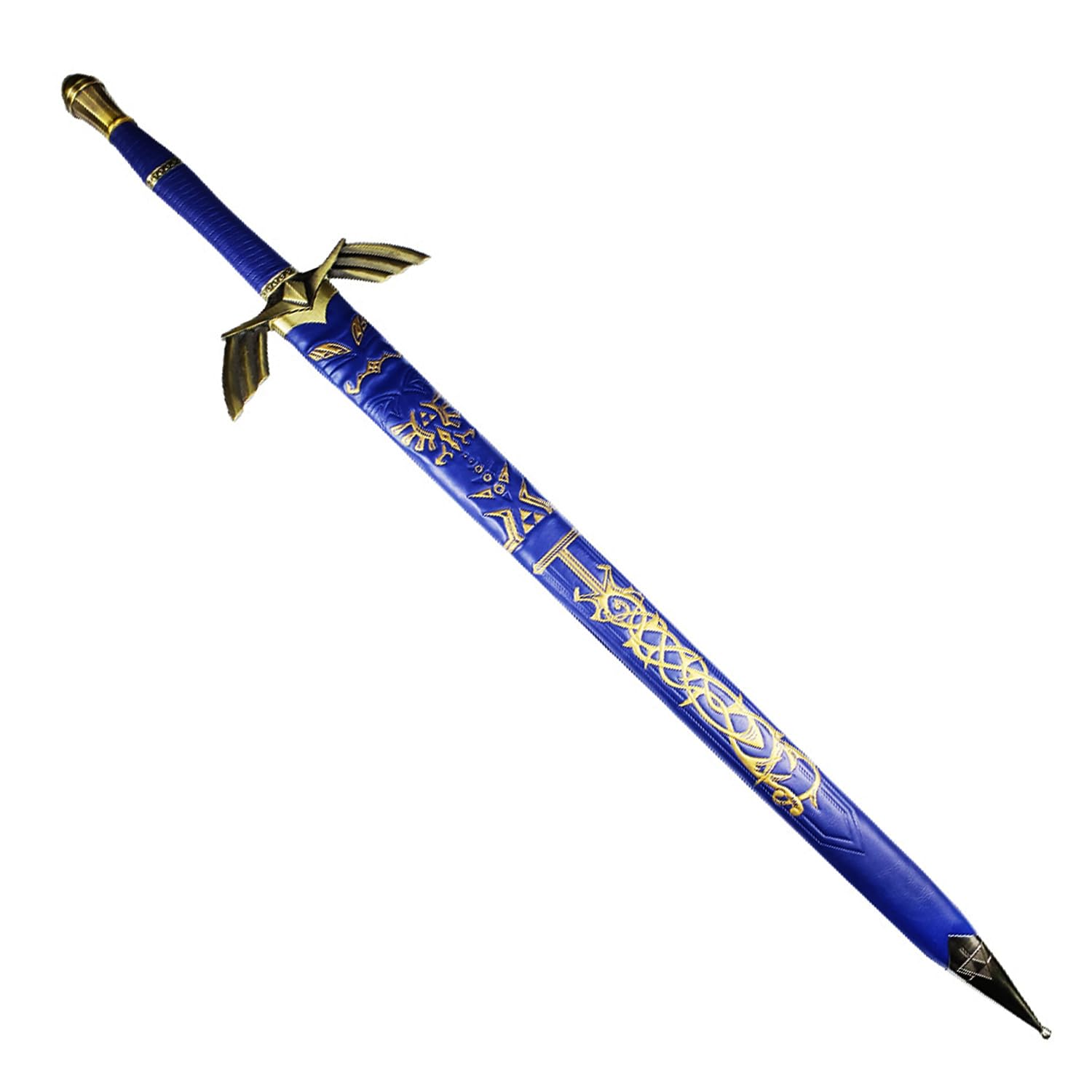 Fantasy Swords of Master Swords Replica Collection - Dull Blade for Collectors, LARP, Cosplay & Gifts (6013-Blue) | Perfect for Medieval Themed Parties, Halloween Costumes & Display Decor