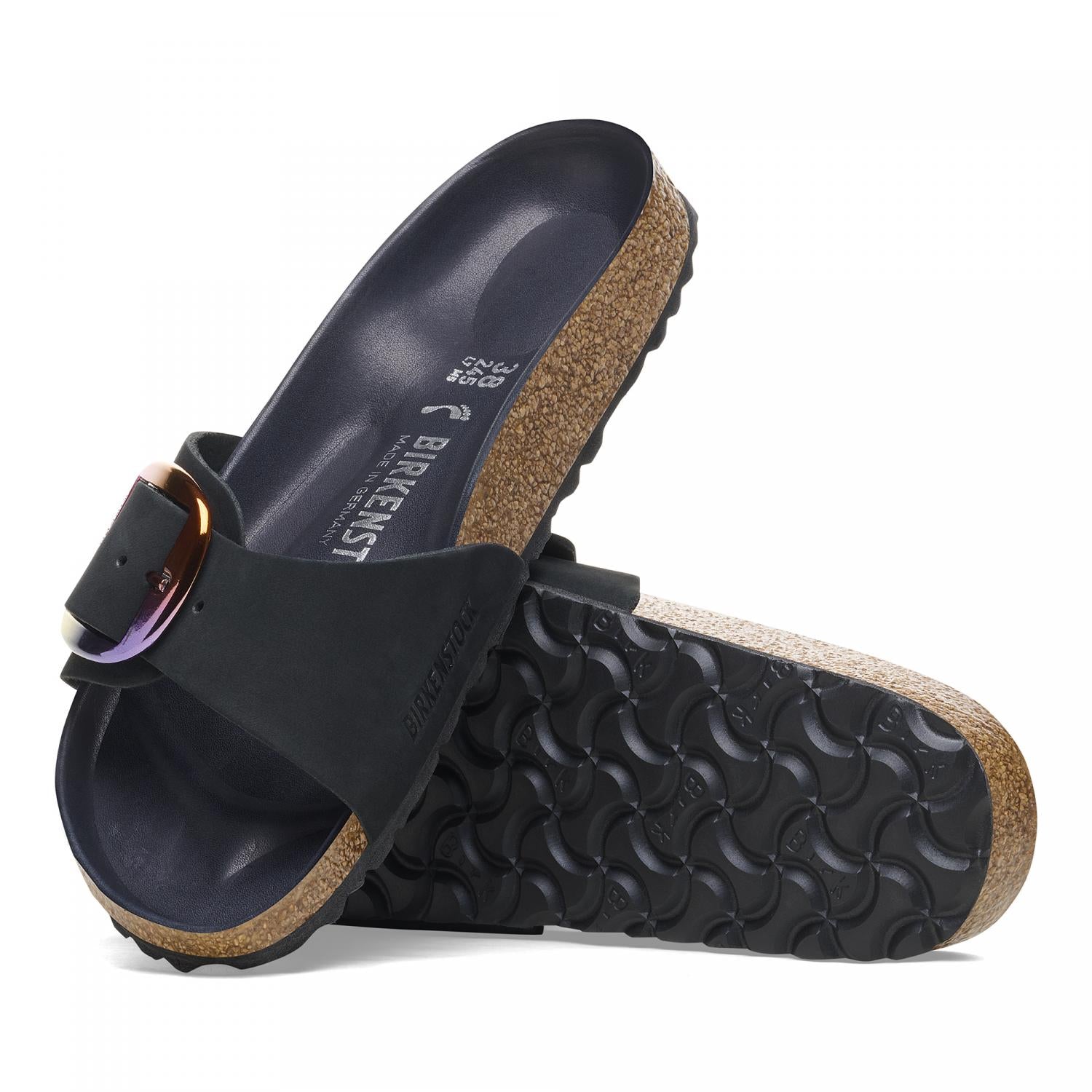 Madrid Big Buckle Sandals for Women - Comfortable Summer Slide Sandals with Adjustable Buckle | Perfect for Beach, Vacation & Casual Outfits