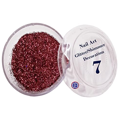 Brown H No-7 Nail Art Glitter & Shimmer Decorations for Ear Lobes & Accessories - Perfect for Nail Art, Jewelry Making, and DIY Crafts