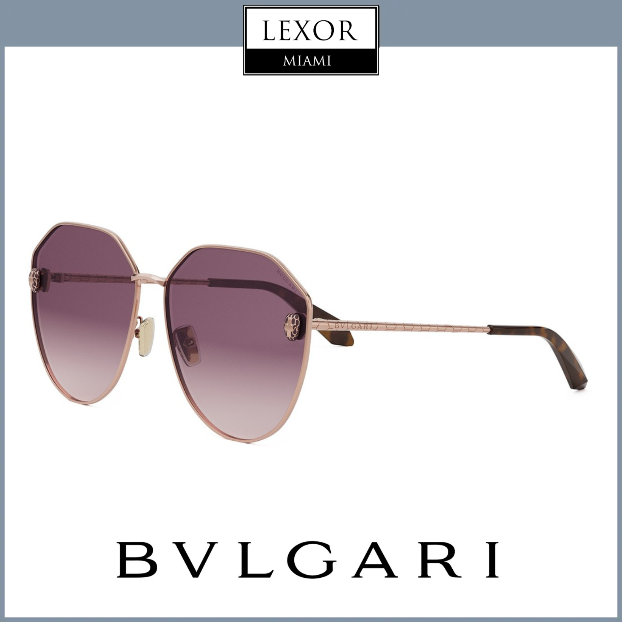 Bvlgari BV4008UN 6128Z Luxury Sunglasses for Women & Men - UV Protection Fashion Shades for Outdoor, Travel & Beach