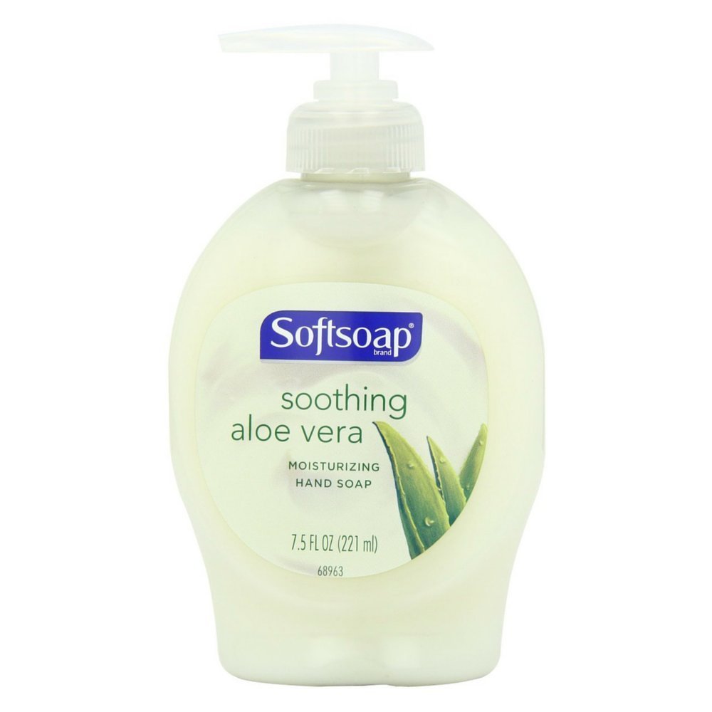 Softsoap Moisturizing Aloe Liquid Hand Soap - 7.5 oz | Gentle Cleansing for Dry Skin | Perfect for Home, Office & Bathroom Use