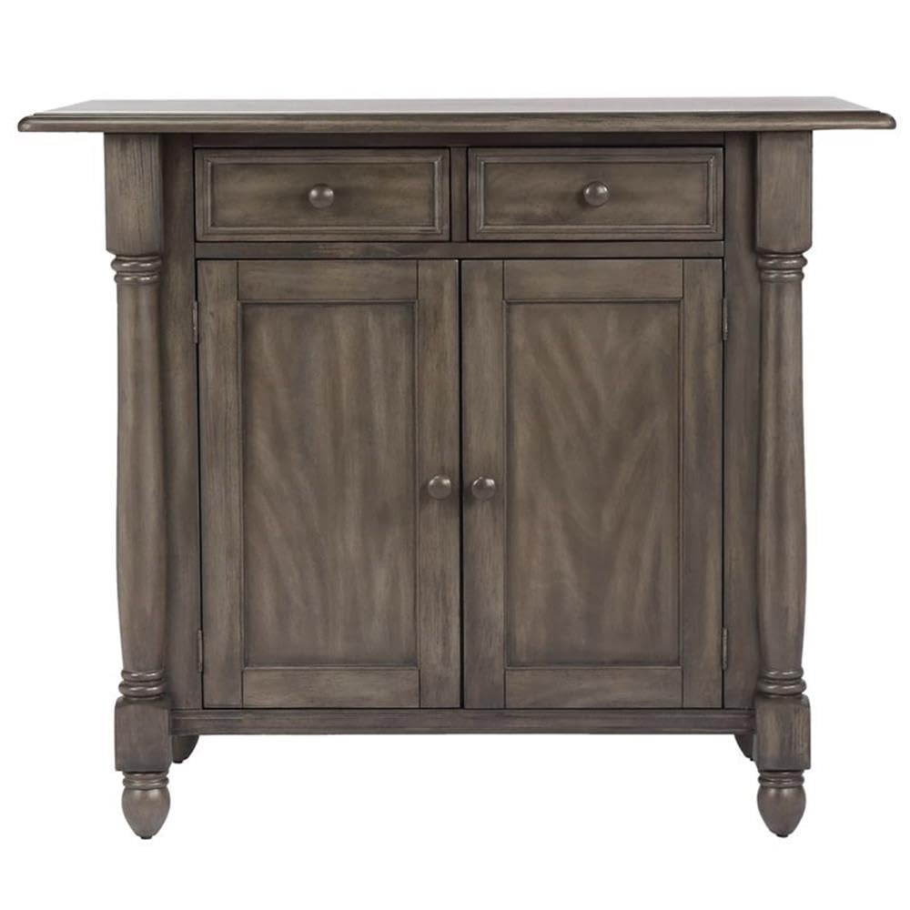 Shades of Gray Weathered Kitchen Island Set by Sunset Trading - Rustic Farmhouse Style for Dining & Entertaining