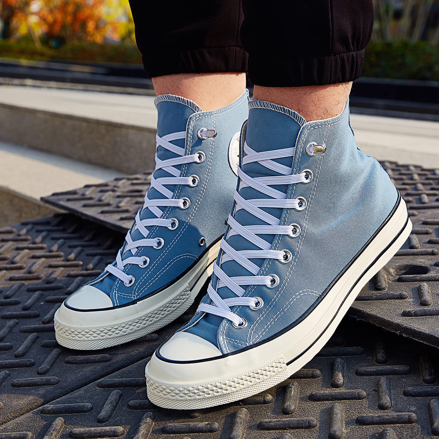 No Tie Elastic Shoe Laces for Adults & Kids - Stretchable Bungee Shoelaces for Sneakers, Running & Casual Shoes - Perfect for Sports, Hiking & Everyday Comfort