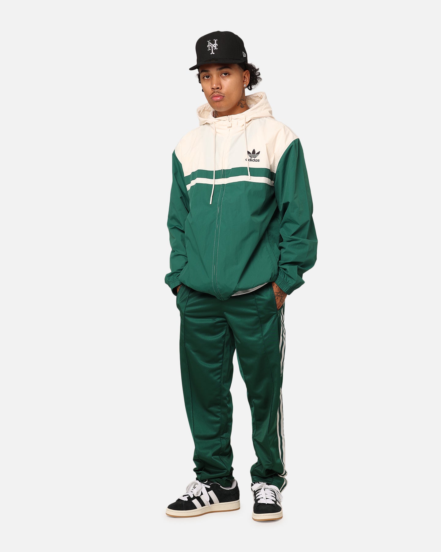 Adidas Windbreaker Jacket for Men & Women - Lightweight Water-Resistant Running Jacket with Hood - Green Outdoor Sports Jacket for Jogging, Hiking & Travel