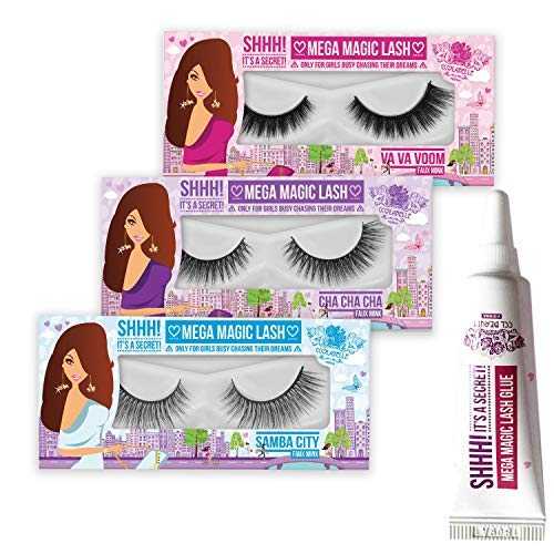3D Silk Mink Eyelashes - Fluffy Natural Look False Eyelashes for Dramatic Volume | Perfect for Parties, Weddings & Special Occasions