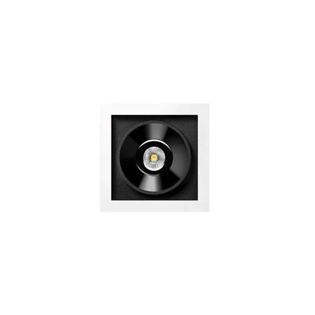 Black Foster Micro Recessed LED Downlight - Energy Efficient 1 Inch Ultra-Thin Ceiling Light for Kitchen, Bathroom & Closet Lighting