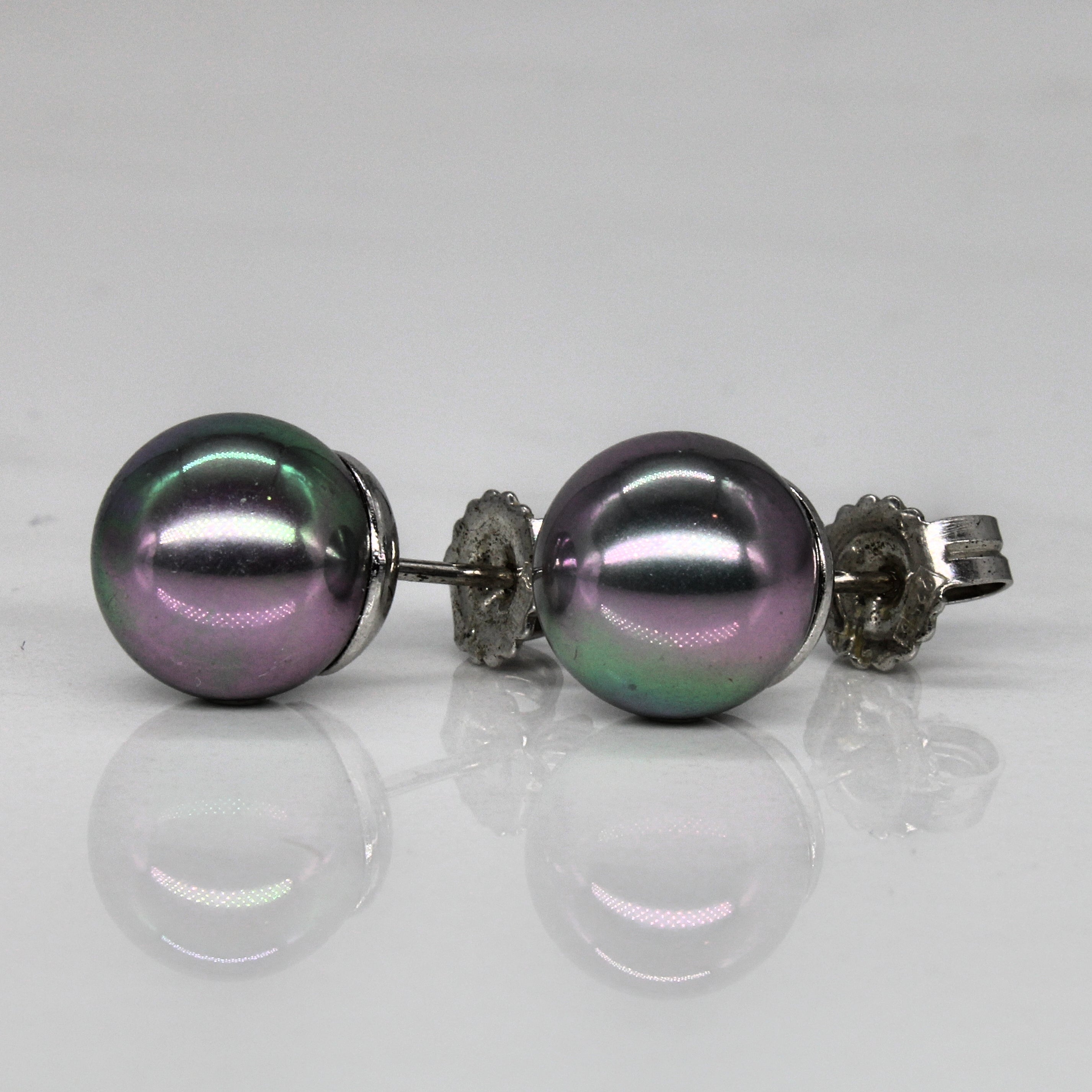 Elegant Sterling Silver Imitation Pearl Stud Earrings for Women – Perfect for Weddings, Parties & Everyday Wear