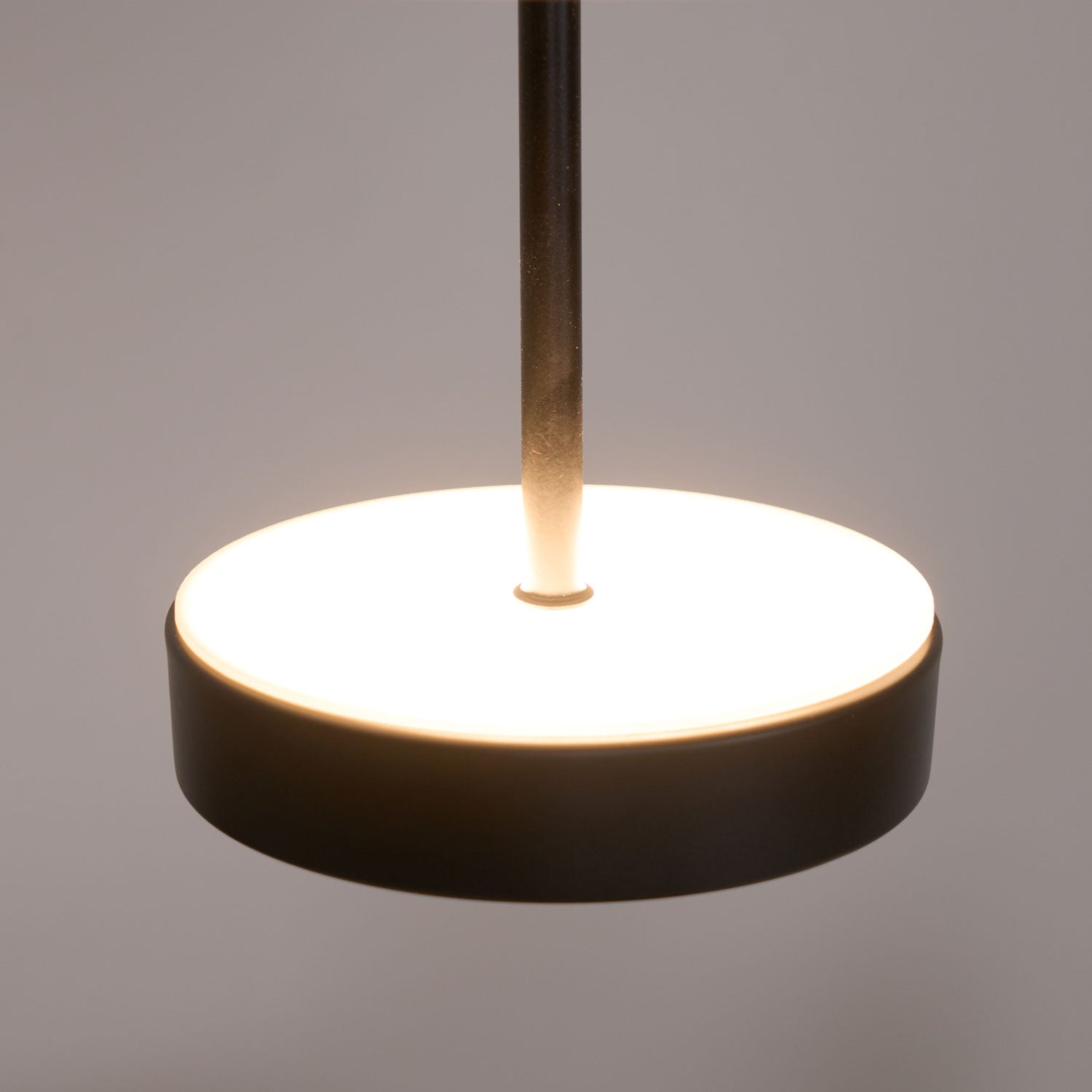 Modern Flat Pendant Light Fixture - Sleek Minimalist Ceiling Lamp for Kitchen Island, Dining Room & Bedroom Lighting - Energy Efficient LED Hanging Light with Adjustable Cord