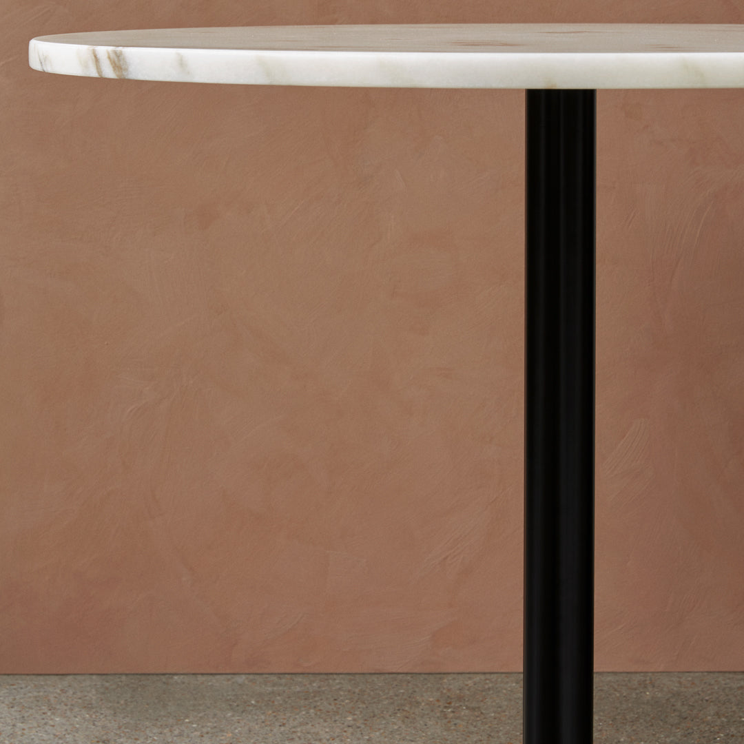 Round Harbour Column Bar Table - Modern & Stylish Counter Height Dining Table for Kitchen, Breakfast Nook, or Small Space Entertaining