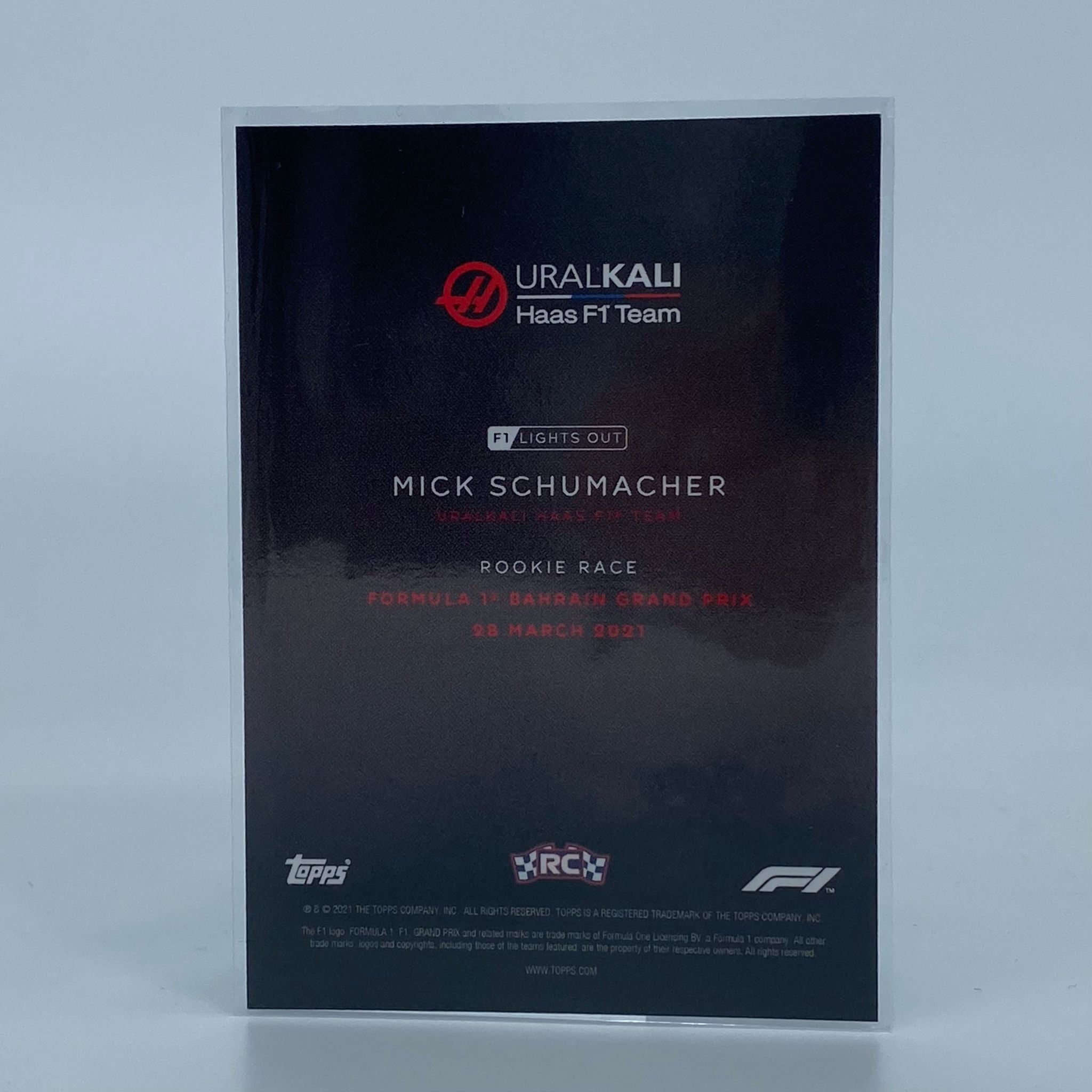 44/75 Mick Schumacher Rookie Race Green Parallel - Limited Edition Collectible Card for F1 Racing Fans & Memorabilia Enthusiasts