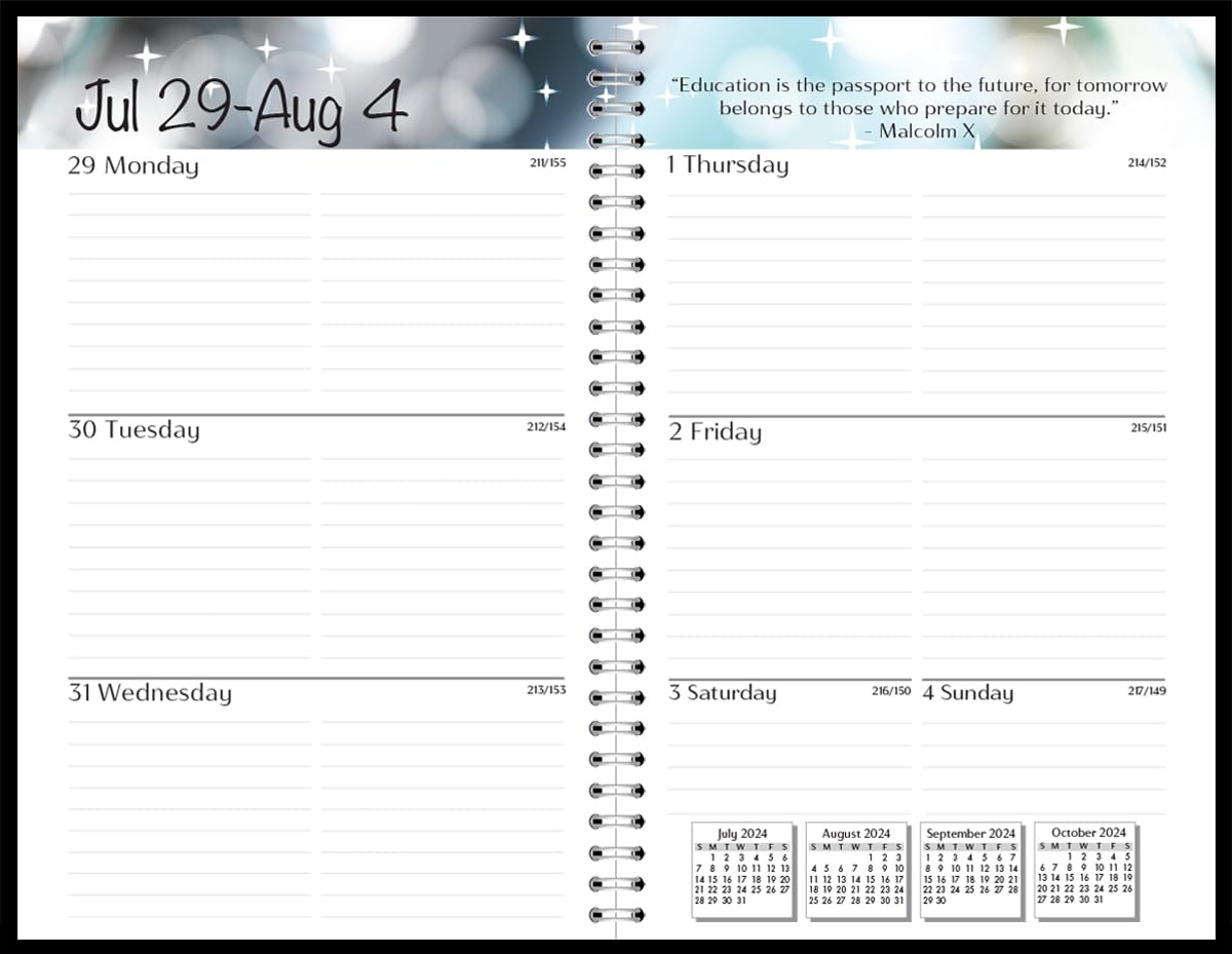 House of Doolittle 2024-2025 Weekly Academic Planner Assignment Book - 5 x 8 Inches Green Student Organizer with August to August Calendar - Perfect for School, College & Office Planning (HOD274RTG06-25)