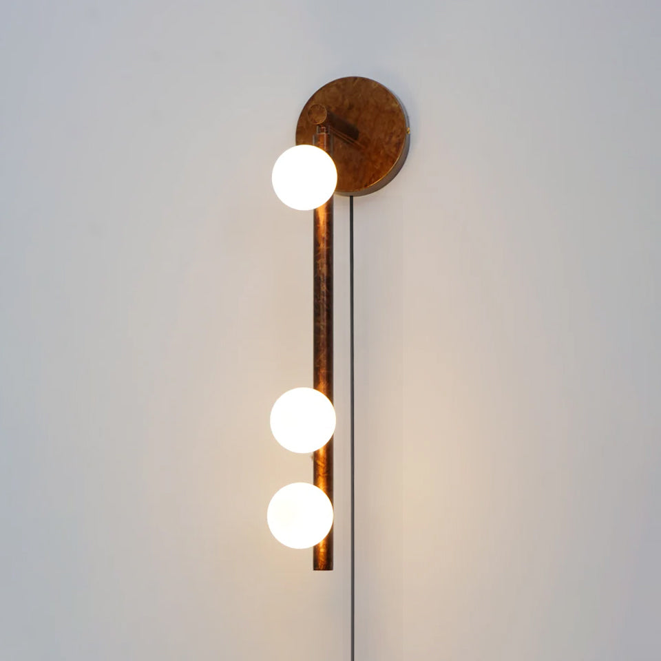 Antique brass & White