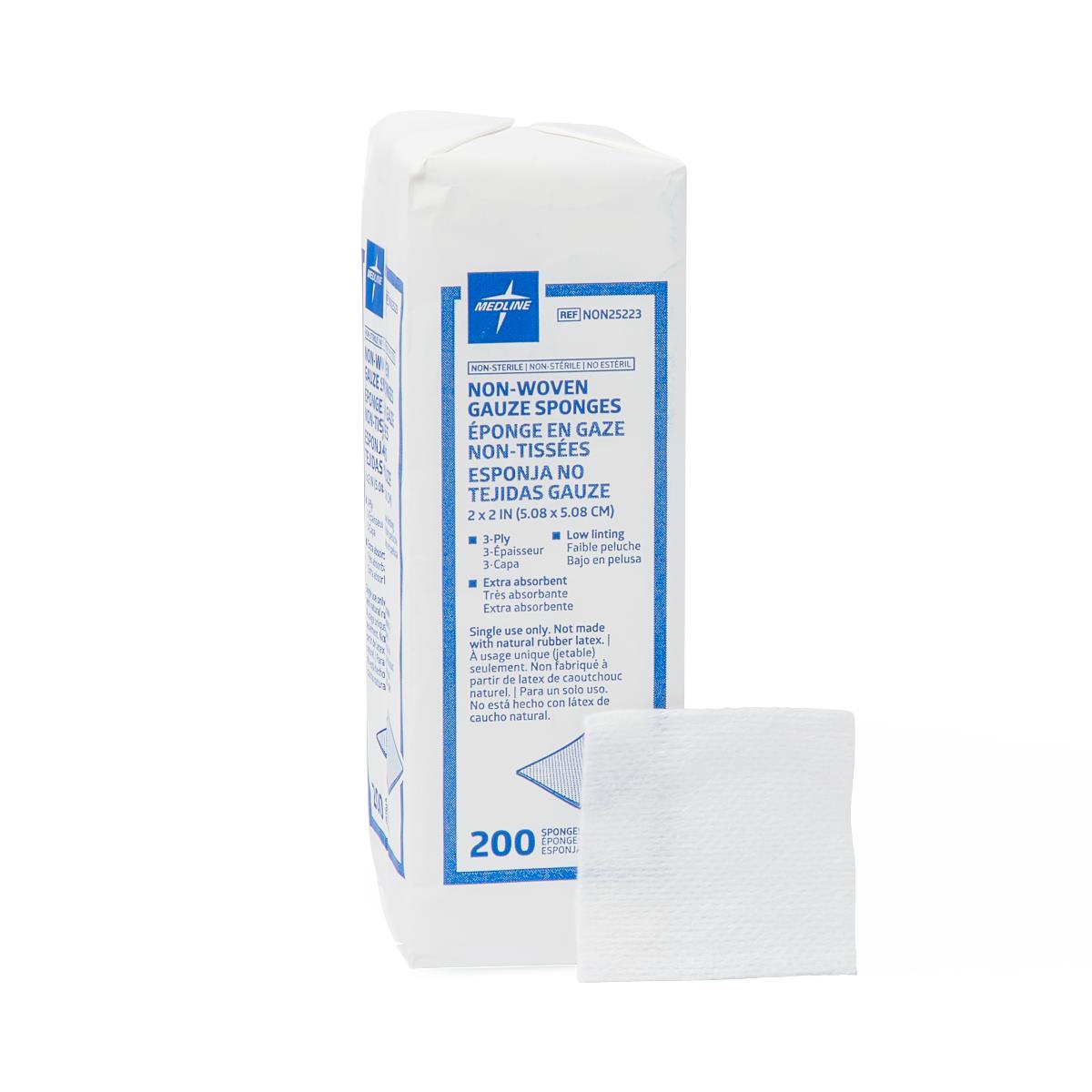Non-Sterile Avant Non-Woven Sponges 3x3 Inches - Case of 4000 | Medical Wound Dressing, First Aid, Surgical Prep & Beauty Applications