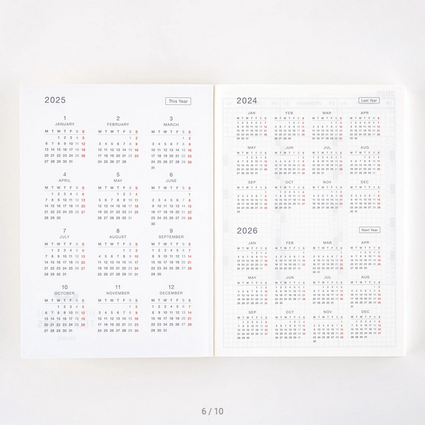 Hobonichi Techo 2025 English Planner - A5 Size Daily Journal with January Start (Monday) for Work, School & Personal Organization