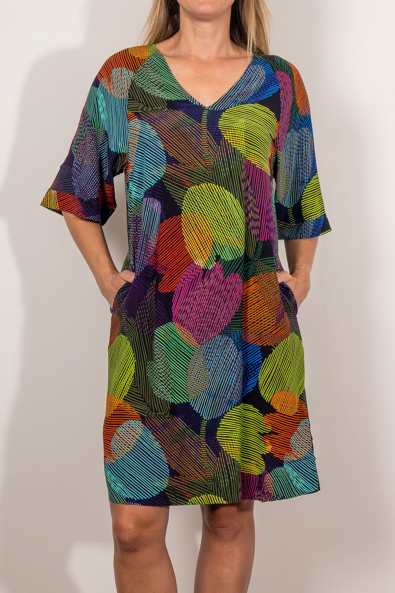 ELK Foljer Ombra Print Dress - Stylish Floral Summer Dress for Women, Perfect for Beach Vacations, Parties & Casual Outings