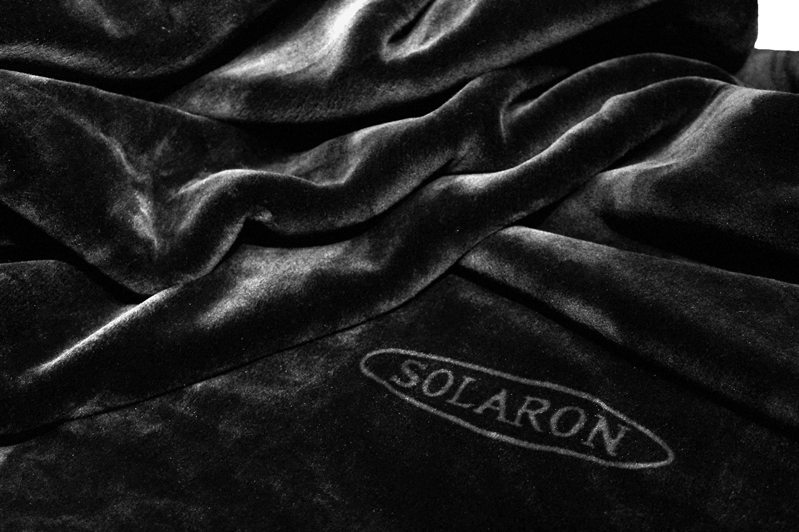 Premium Black King Size Blanket - Ultra Soft Korean Mink Plush Fleece Throw Blanket for Bed, Couch & Travel - Warm Cozy Blanket for Winter, Home Decor & Gift