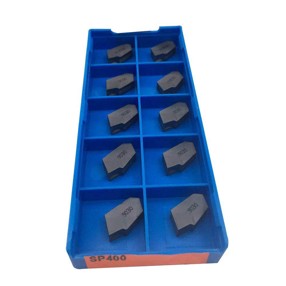 GBJ SP400 Purple GTN-4 4mm Slotted Carbide Inserts for Parting & Grooving - High Precision Metal Lathe Turning Tools for CNC & Manual Machining - Perfect for Stainless Steel, Aluminum & Alloy Workpieces