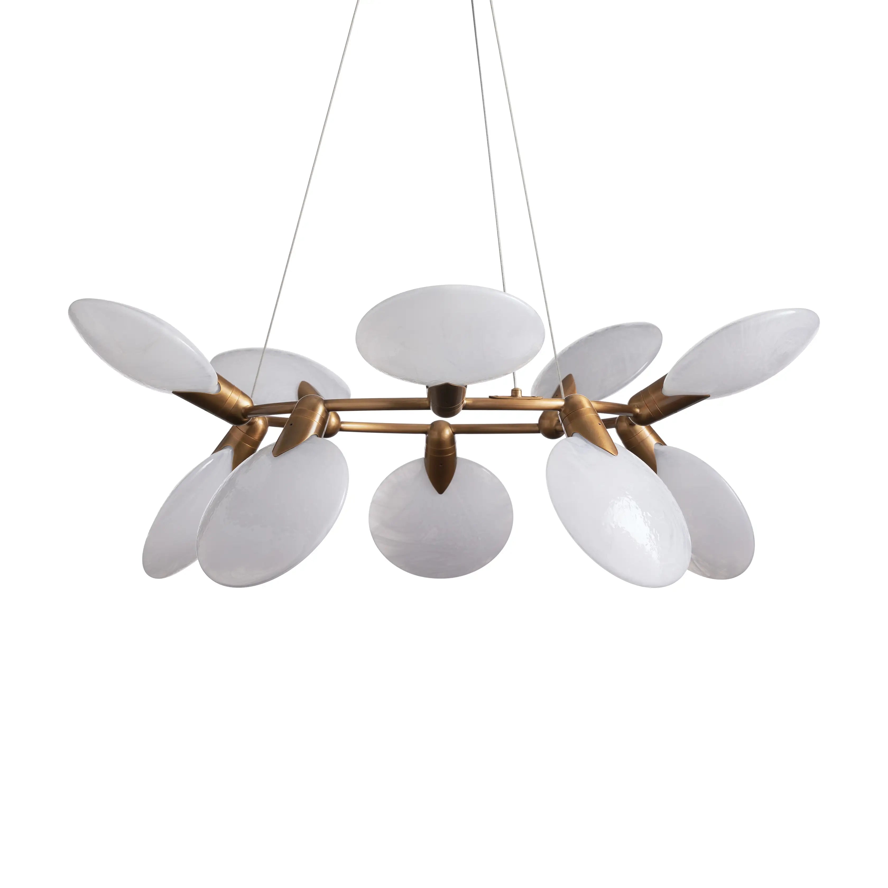 Lyla Halo Chandelier - Modern Crystal Ceiling Light Fixture for Dining Room, Living Room & Bedroom | Elegant Home Decor Lighting