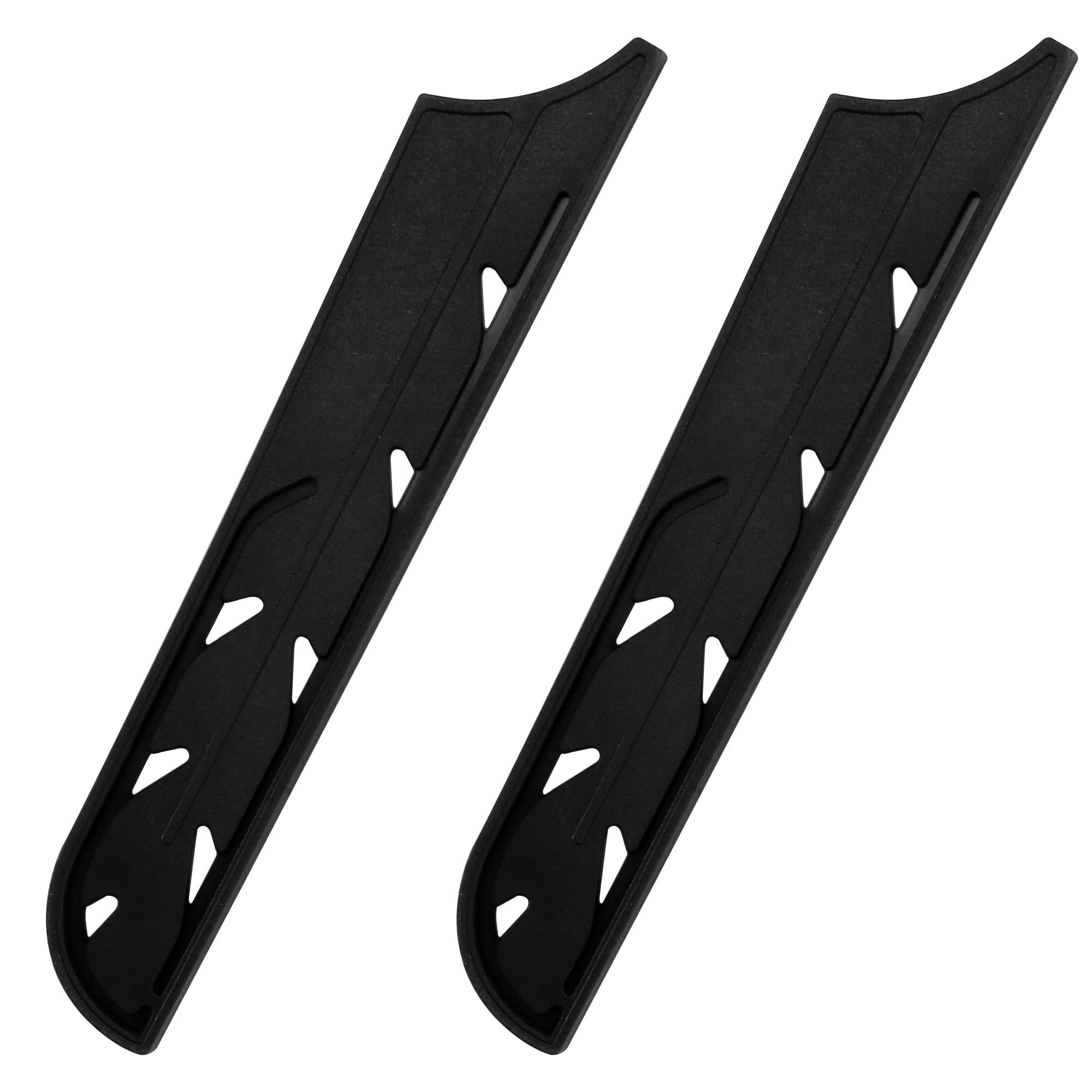 XYJ 2-Pack Universal Knife Edge Guards - Safety Blade Protector Sleeves for Kitchen Knives (Fits 8'' Bread Knife) - Durable Black Knife Sheath for Safe Storage & Organization - Perfect for Home Chefs, Restaurants & Food Prep