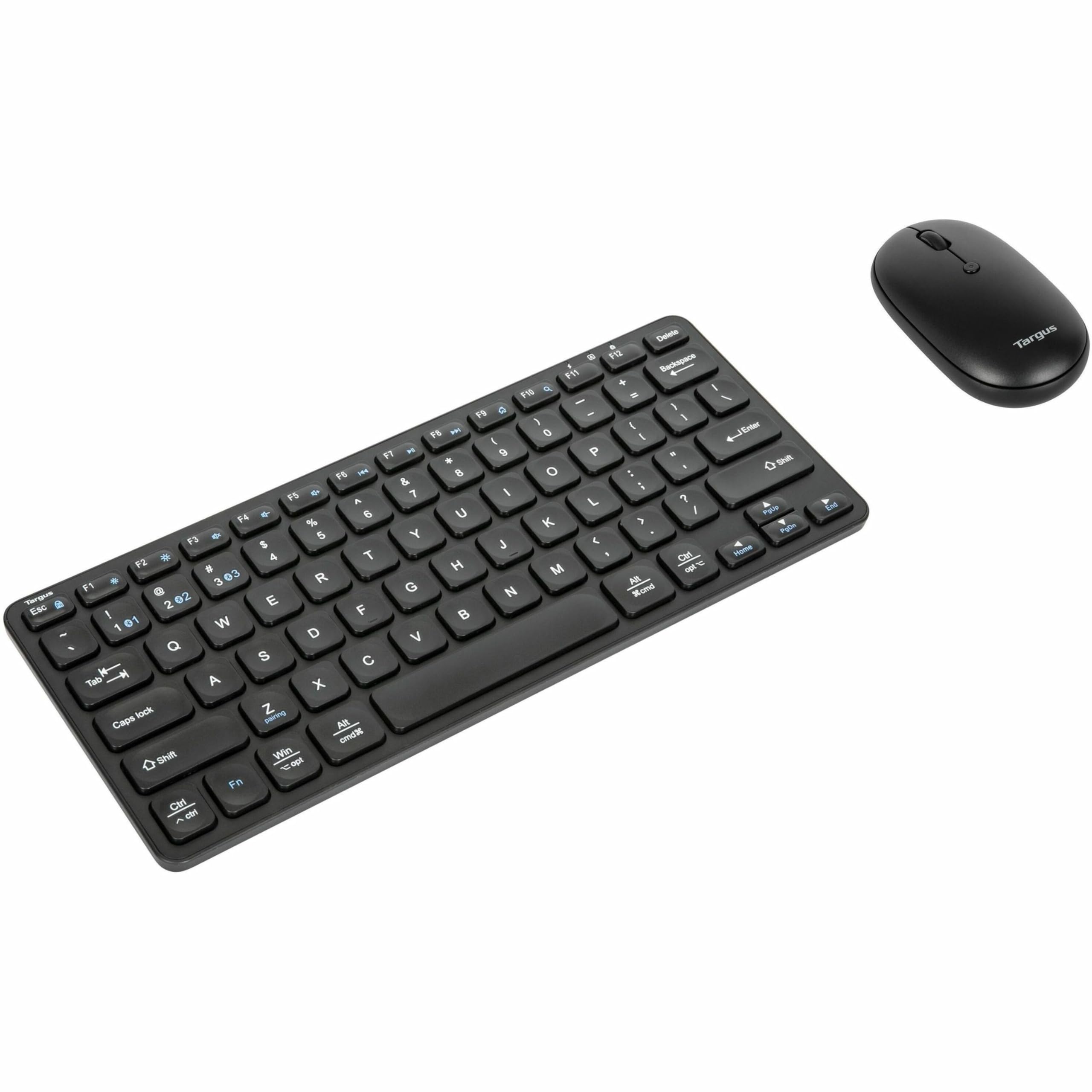 Targus Compact Keyboard and Mouse Bundle (AKB862 + AMB581) - Ergonomic Wireless Keyboard & Portable Mouse for Laptop, PC, Office & Travel Use