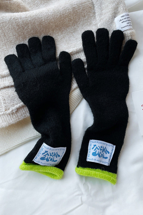 Solid Color Macaron Warm Knitted Touchscreen Gloves for Women - Soft Winter Gloves for Phone Use, Driving, and Outdoor Activities