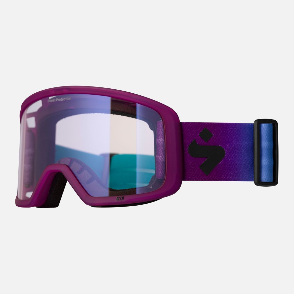 Firewall MTB Goggle Hyper Violet with Clear Lens - Durable Mountain Bike Goggles for Trail Riding & Downhill Cycling - UV Protection & Anti-Fog for Outdoor Sports