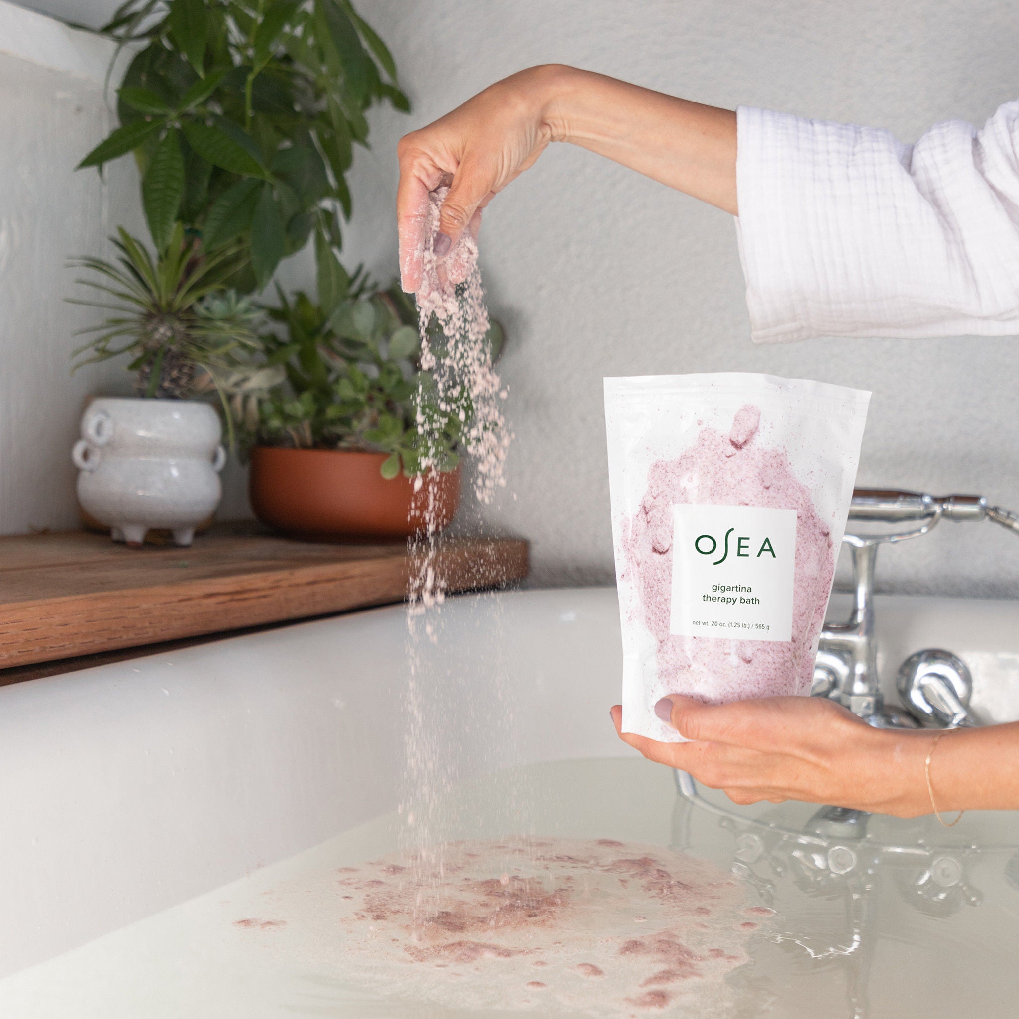 Organic Gigartina Red Algae Bath Soak for Relaxation & Skin Therapy - Detoxifying & Moisturizing Spa Treatment for Stress Relief & Self-Care at Home