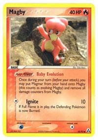 Pokemon Magby (58) EX Legend Maker Trading Card - Rare Collectible for Battles & Trading - Perfect for Pokemon TCG Players and Collectors