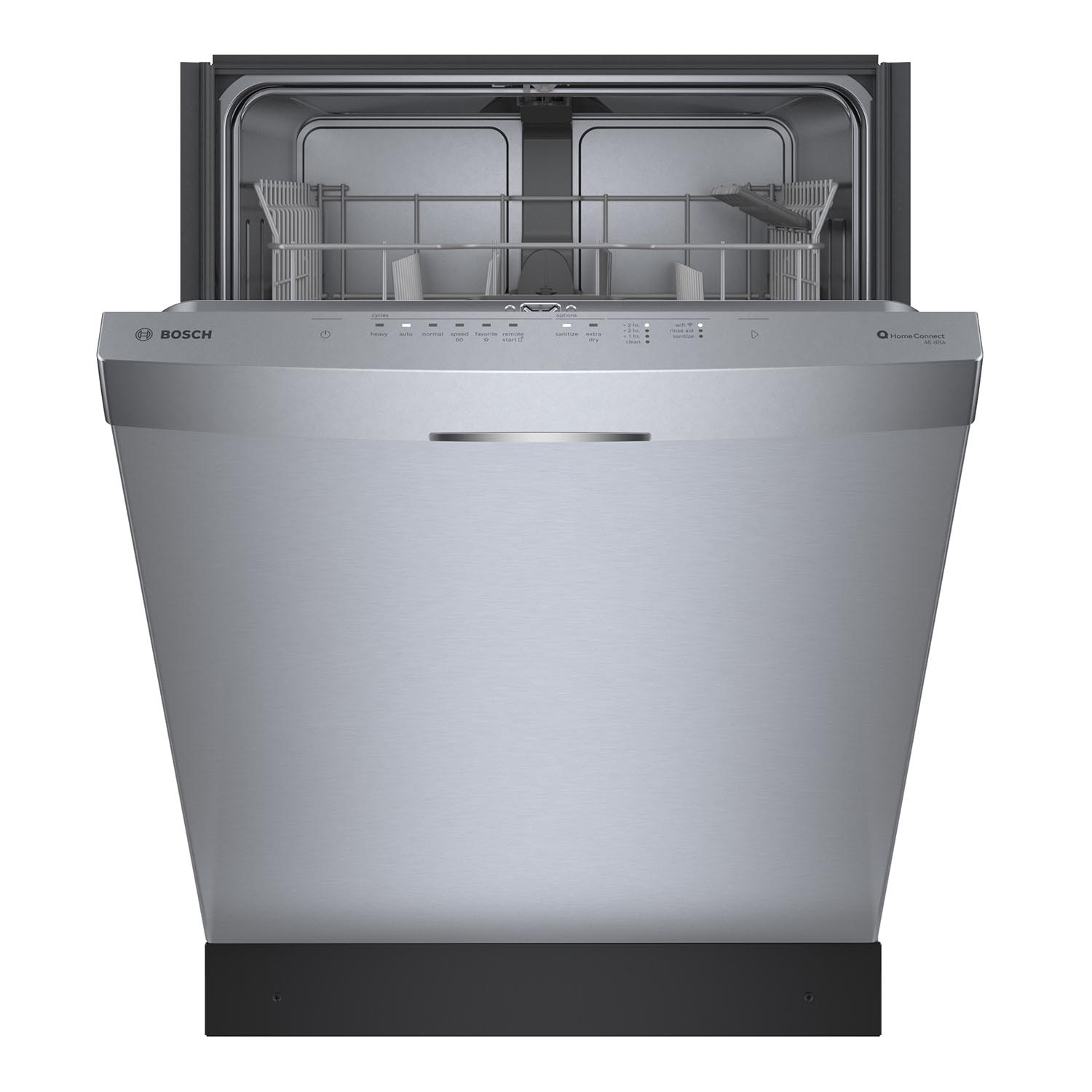 Bosch 24 Inch Smart Dishwasher with Stainless Steel Tub - SHS53C75N | Home Connect Enabled | Perfect for Large Families & Open Kitchen Designs