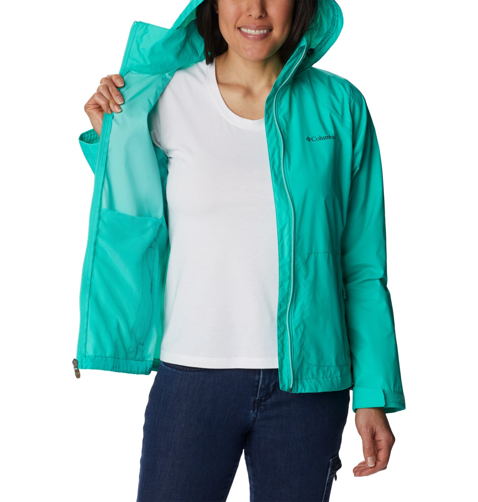 Columbia Women's Switchback III Jacket - Lightweight Waterproof Hiking Jacket for Outdoor Adventures, Travel & Everyday Wear