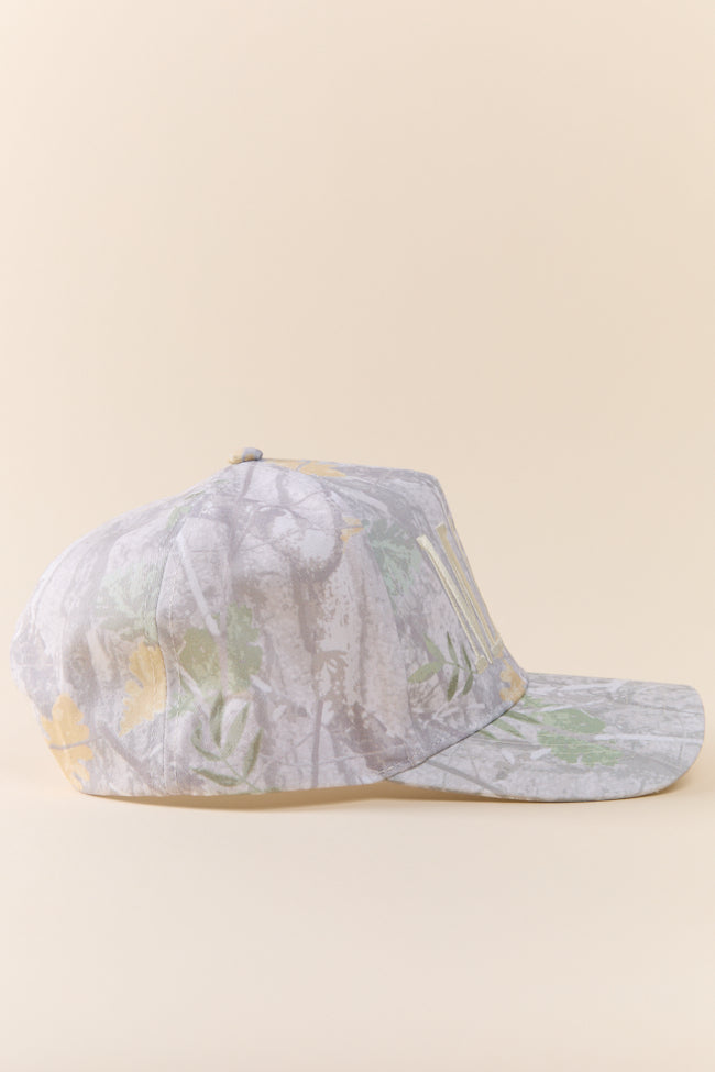 Mama White Camo Trucker Hat for Women - Adjustable Snapback Baseball Cap - Stylish Outdoor & Casual Wear for Hiking, Running, and Daily Fashion