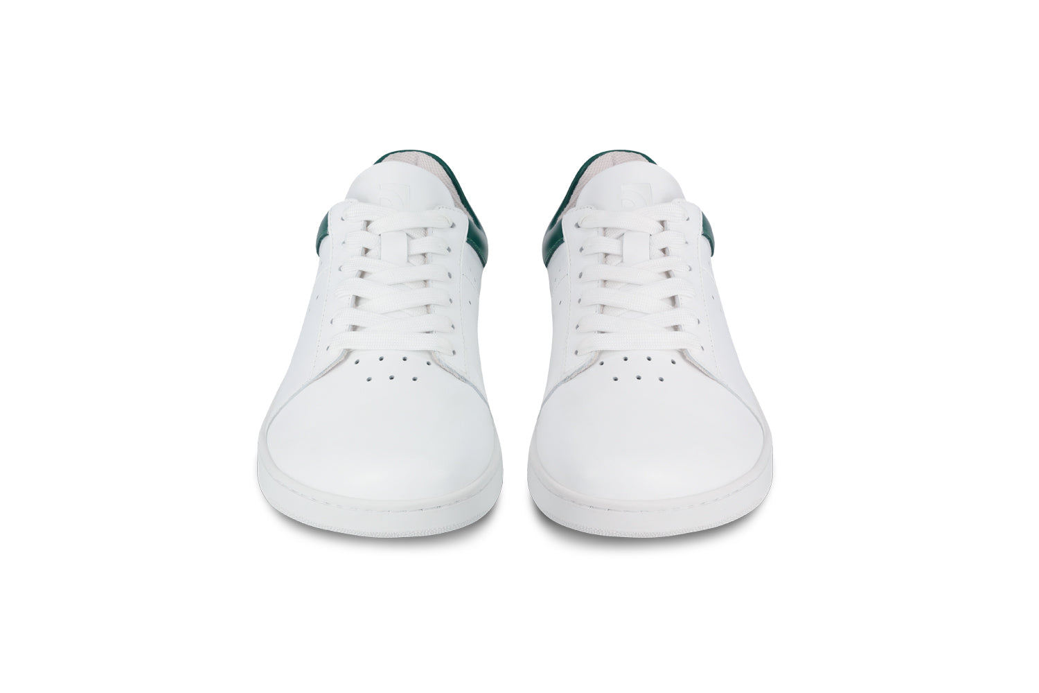 Barebarics Enigma Barefoot Sneakers for Men & Women - White & Dark Green Minimalist Shoes for Running, Walking & Gym Workouts