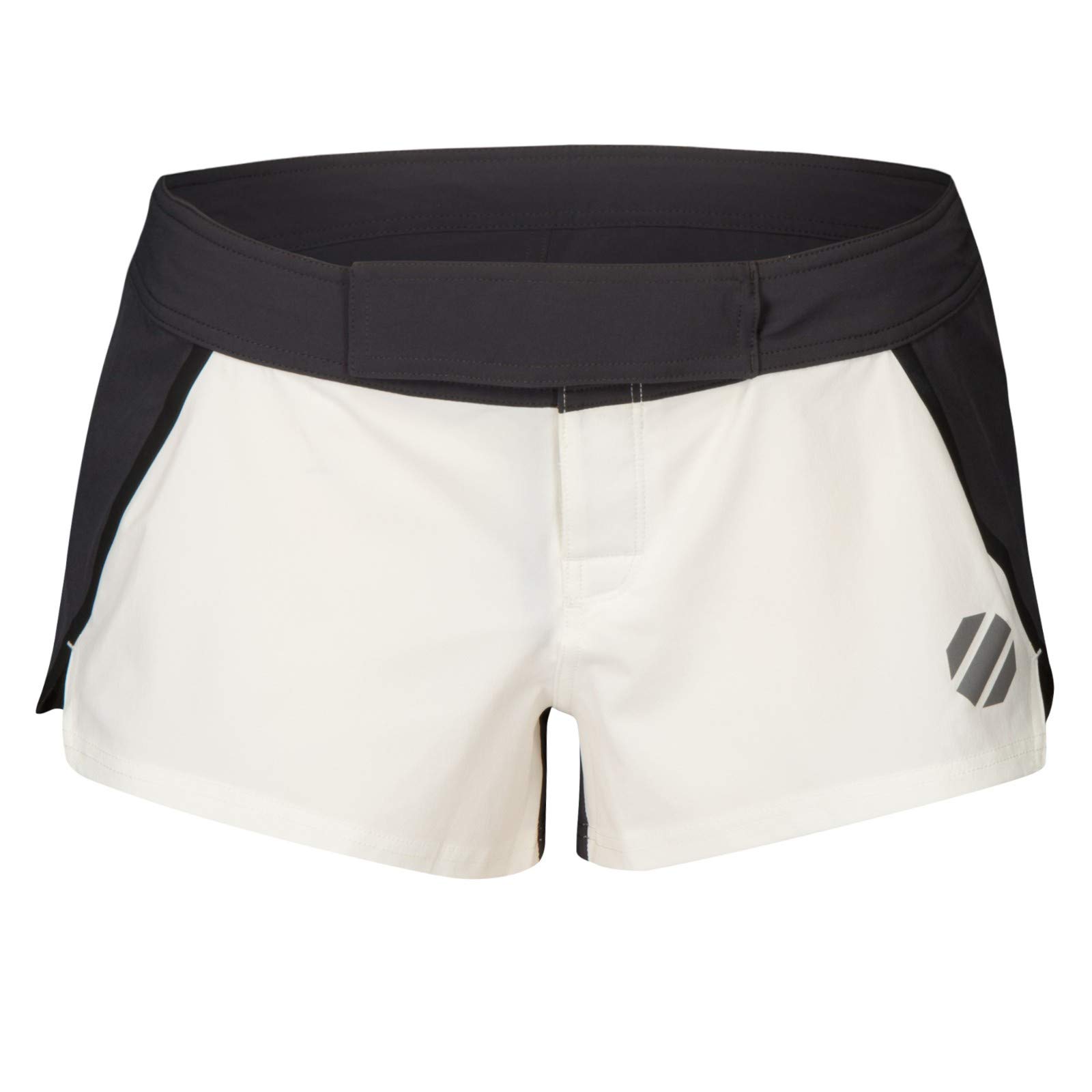 Reebok UFC Women's Chalk White Speedwick Performance Fight Shorts AJ4443 - Breathable MMA Training Shorts for Women's Combat Sports & Fitness Workouts
