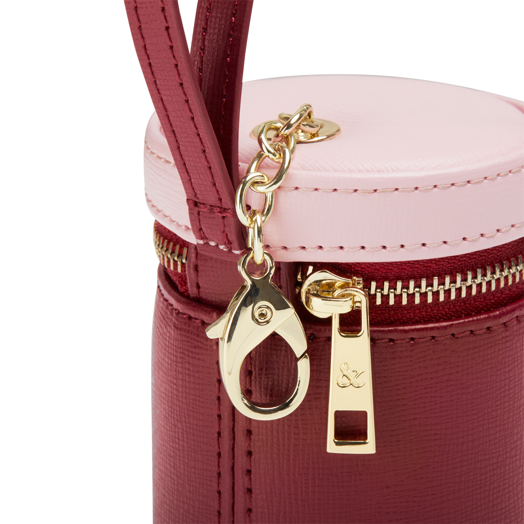 Premium Maroon & Pink Treat Bags for Parties, Halloween, Birthdays & Events - Bulk Pack of 50