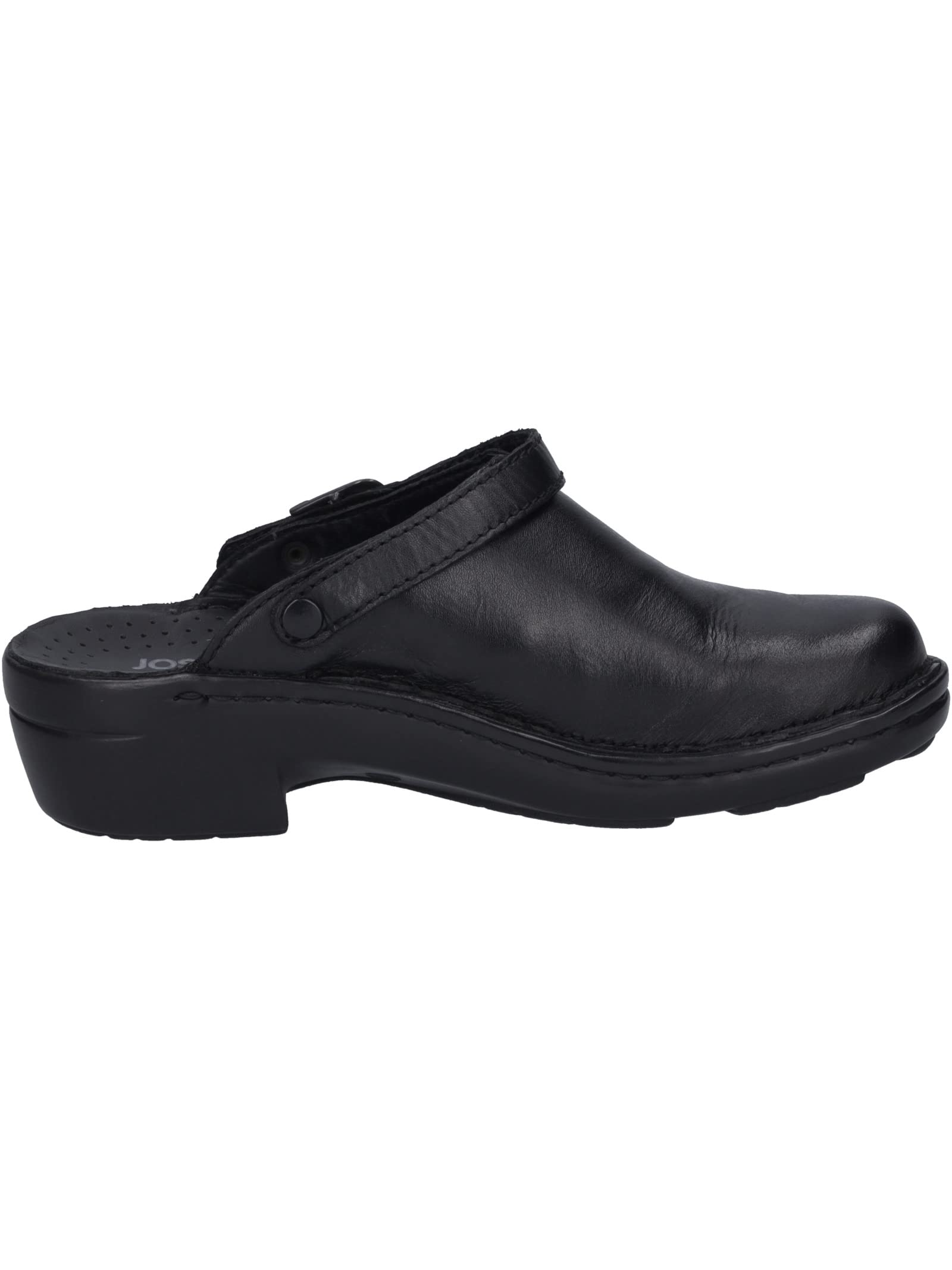 Josef Seibel Women's Betsy Clogs - Comfortable Slip-On Shoes for Women, Black Leather, Size 6.5 UK - Perfect for Nursing, Teaching & Casual Wear