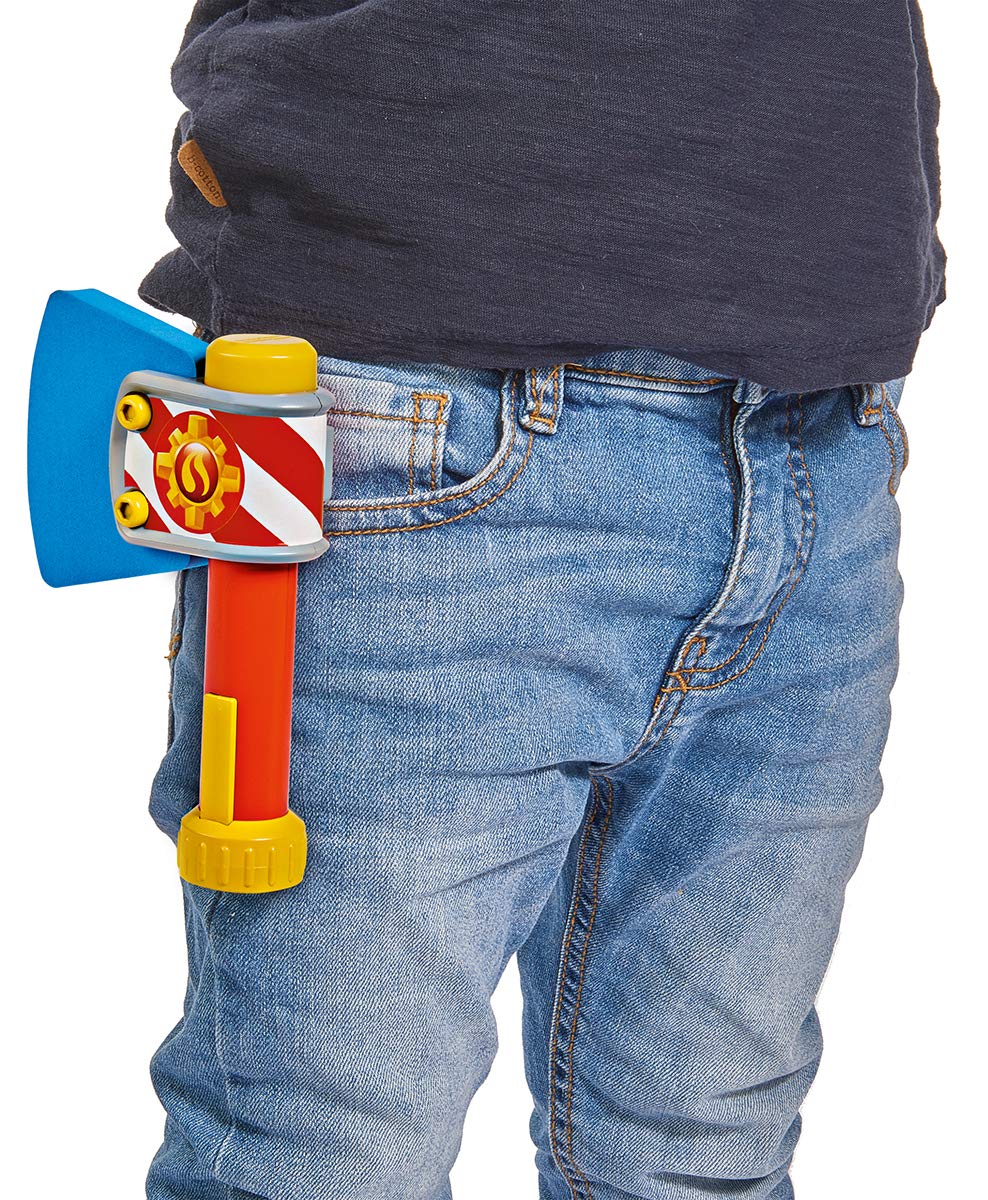 Fireman Sam Fire Brigade Oxygen Mask with Elastic Band & Axe - Kids Role Play Costume Accessory for Pretend Play, Halloween & Dress-Up