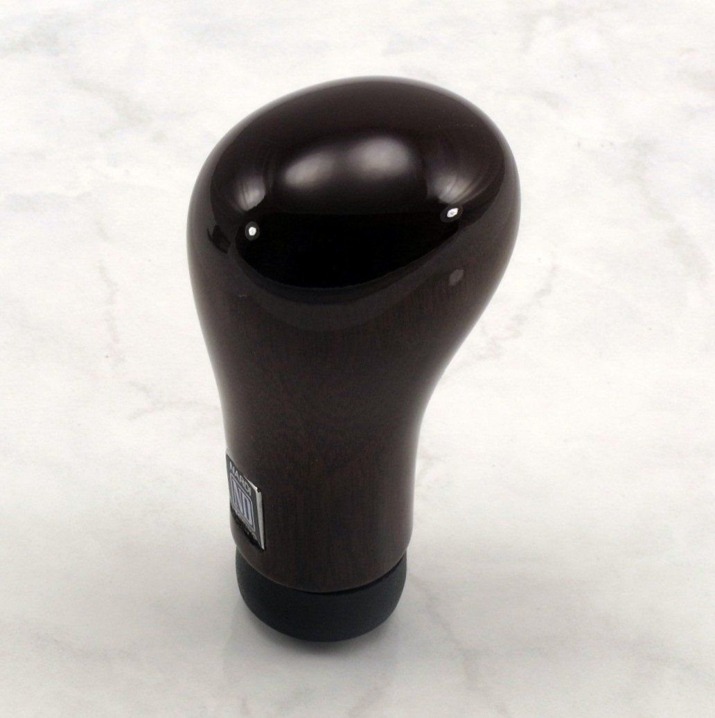 Nardi Prestige Dark Mahogany Wood Gear Shift Knob (Shifter) - Part #3220.50.0006 - Perfect for Sports Cars & Classic Vehicle Upgrades