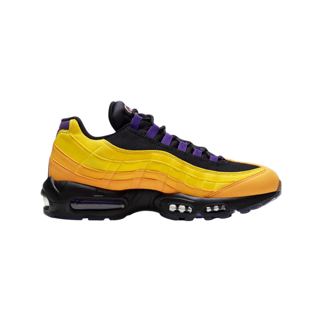 Nike Air Max 95 LeBron James Lakers Edition - Black, White & Court Purple Basketball Shoes for Men | Perfect for NBA Games, Streetwear & Sneaker Collection
