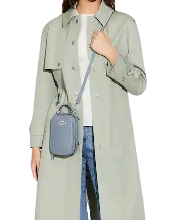 Coach Eva Phone Crossbody Bag - Stylish Leather Purse for Women with Adjustable Strap - Perfect for Everyday Use, Travel & Shopping