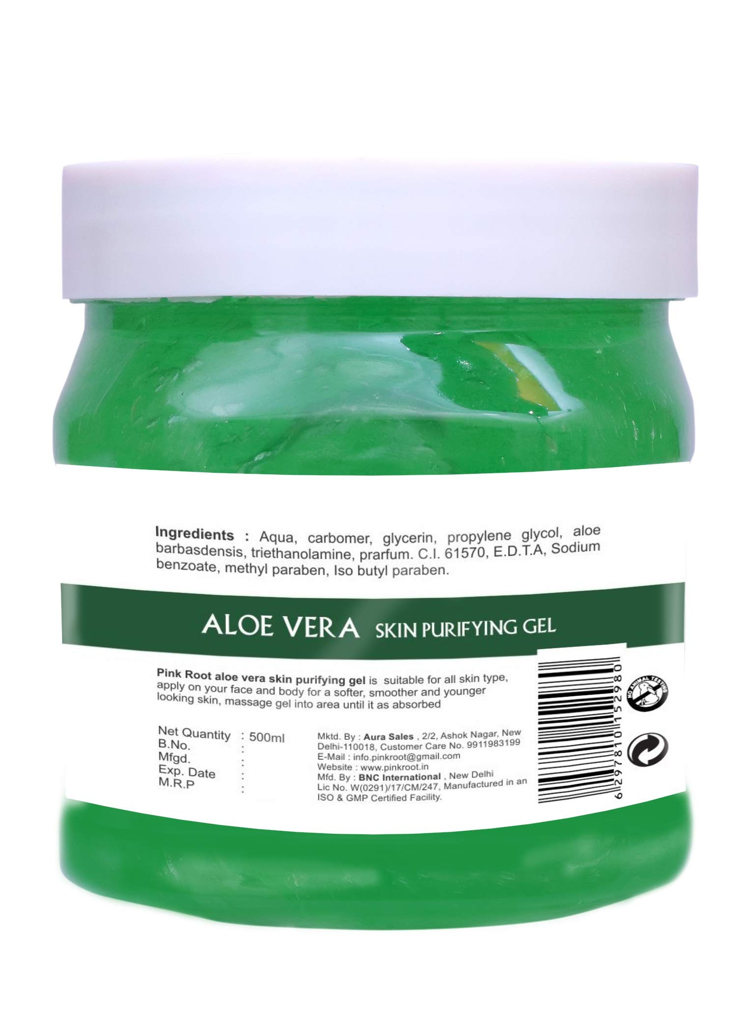 Organic Pink Aloe Vera Gel 500ml with Shea Butter Scrub - Hydrating Skin Care Set for Face & Body - Perfect for Sunburn Relief, Moisturizing, and Exfoliation