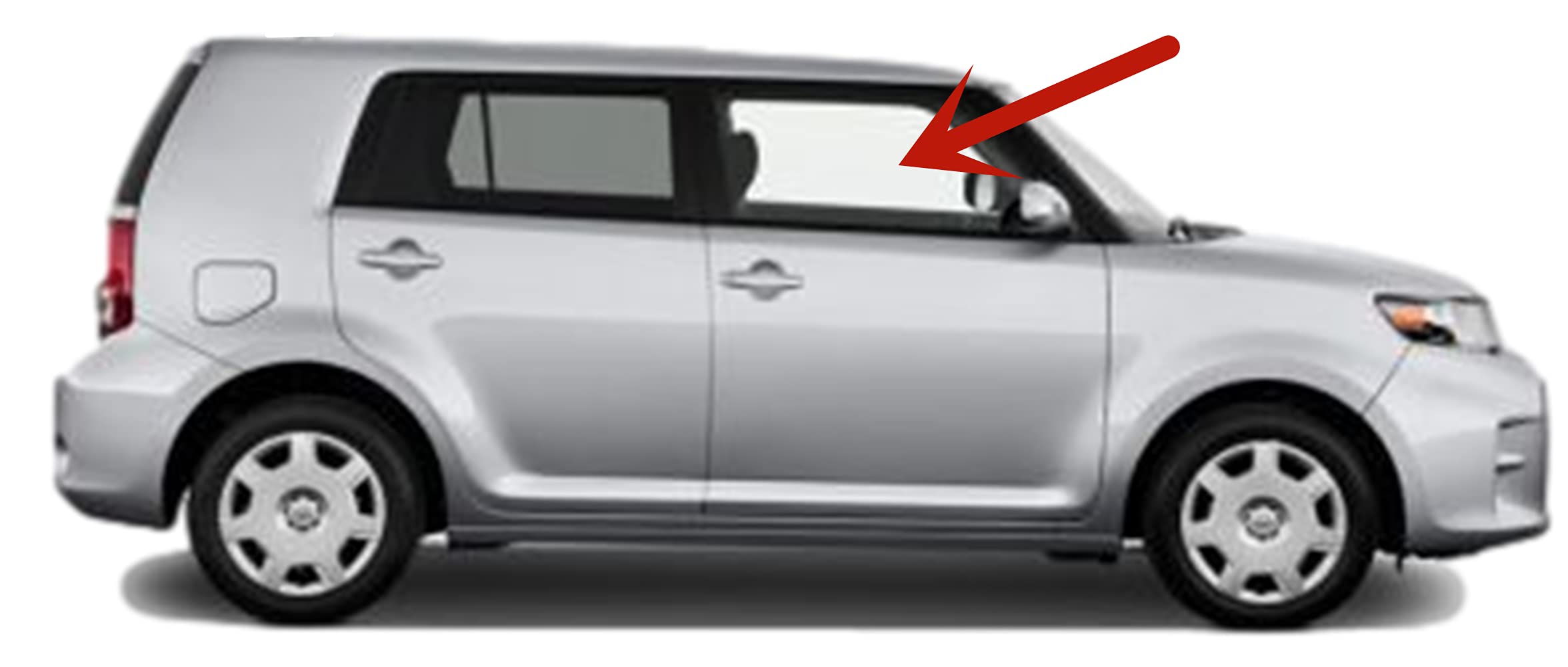 Scion XB 2008-2015 Right Side Front Door Window Glass Replacement - Perfect Fit for Passenger Side Door - Easy Installation for DIY Car Repair & Maintenance