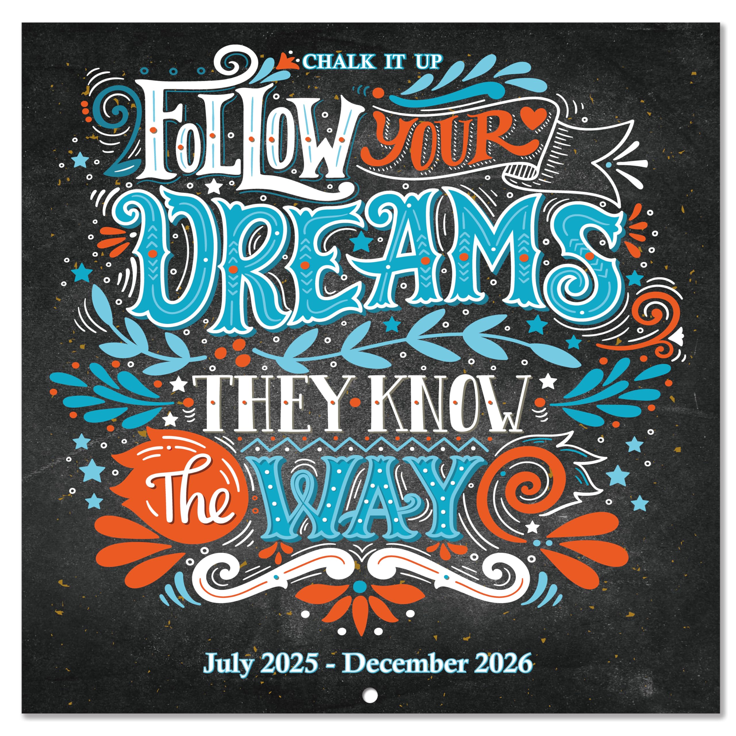2025-2026 Wall Calendar with Motivational Quotes | 18-Month Large Format (12