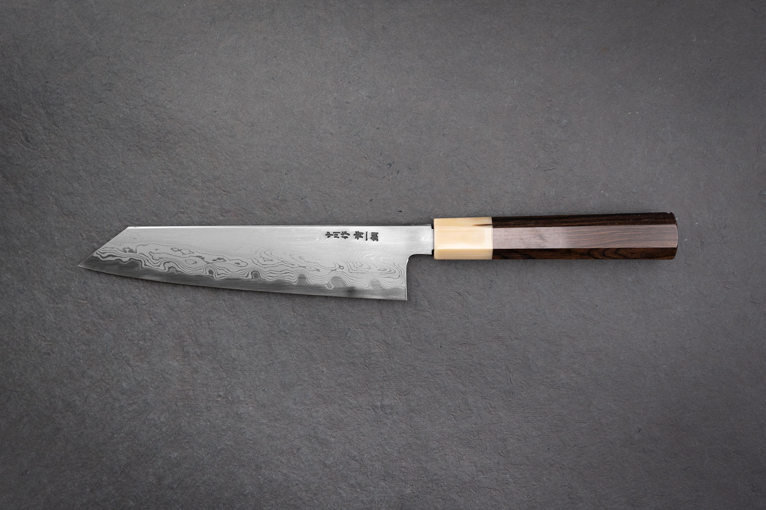 Premium Damascus Kiritsuke Gyuto 210mm - Satoshi Nakagawa x Naohito Myojin Aoichi Handcrafted Japanese Chef Knife for Professional Sushi & Meat Cutting - Perfect for Home Chefs & Culinary Enthusiasts