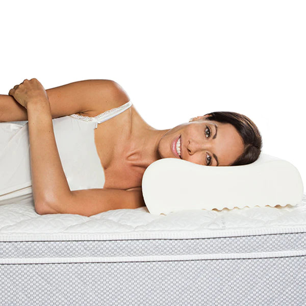 Flexi Pillow Alleve Contoured Firm Memory Foam Pillow for Neck Pain Relief & Side Sleepers - Orthopedic Support for Better Sleep