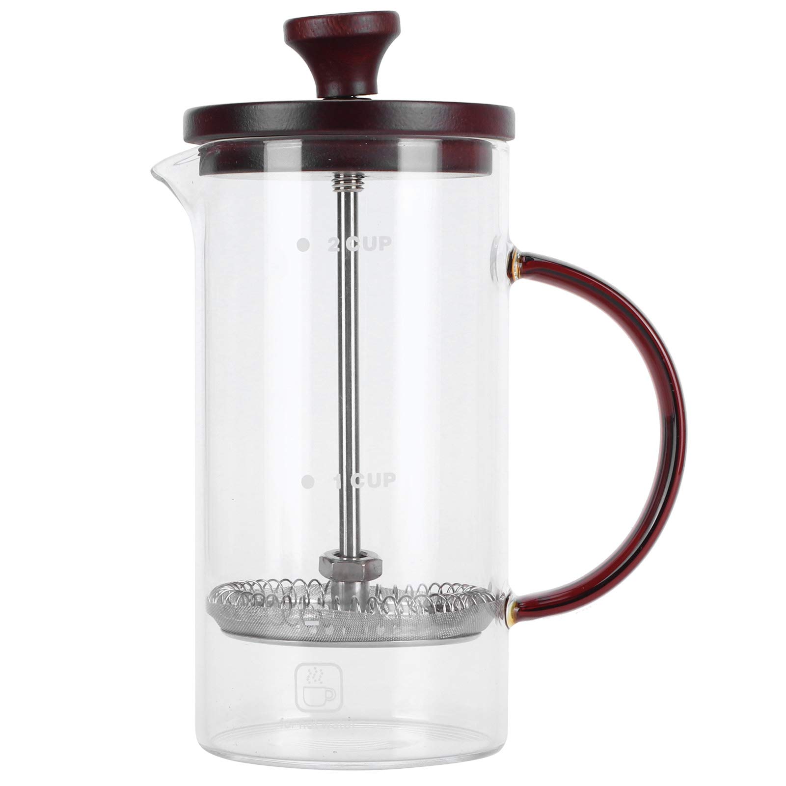 Premium 400ML Coffee Maker Pot - Durable & Safe French Press for Cappuccino, Hot Chocolate & Tea | Ideal for Home, Office & Camping Use